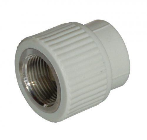 Муфта комбинированная PPR 32 мм x 1" ВР (20/80) серая Муфта комбинированная PPR 32 мм x 1" ВР (20/80) серая