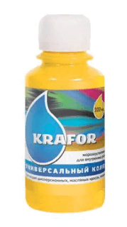 Колер универсальный Krafor ЖЕЛТЫЙ 100 мл 32 150 Колер универсальный Krafor ЖЕЛТЫЙ 100 мл 32 150
