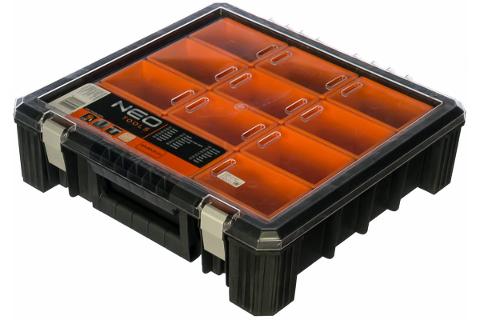 Органайзер NEO Tools 40х40х12см 12 отделений, мет. замки 84-130 Органайзер NEO Tools 40х40х12см 12 отделений, мет. замки 84-130