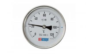 Термометр биметаллический  120C Дк100 L=100 011-0130