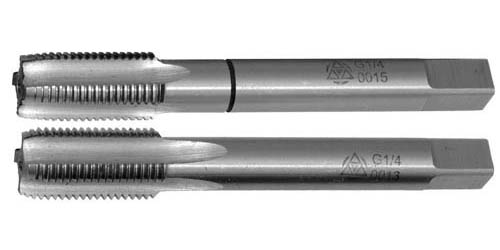 Метчик G1/4" трубный ручной 2шт Метчик G1/4" трубный ручной 2шт