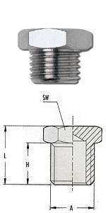 Пробка 1/4" GAV 12021/1223/3