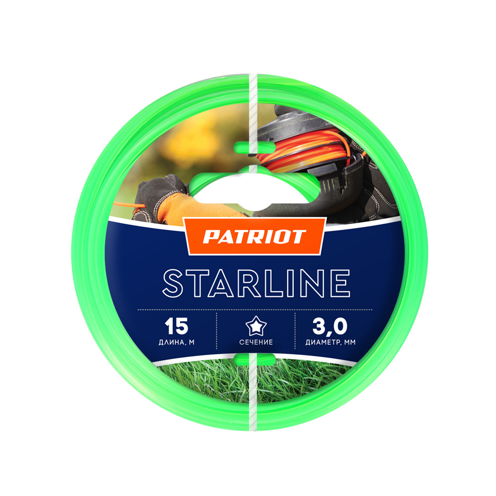 Леска Patriot ф3.0мм х 15м Starline звезда 805201066