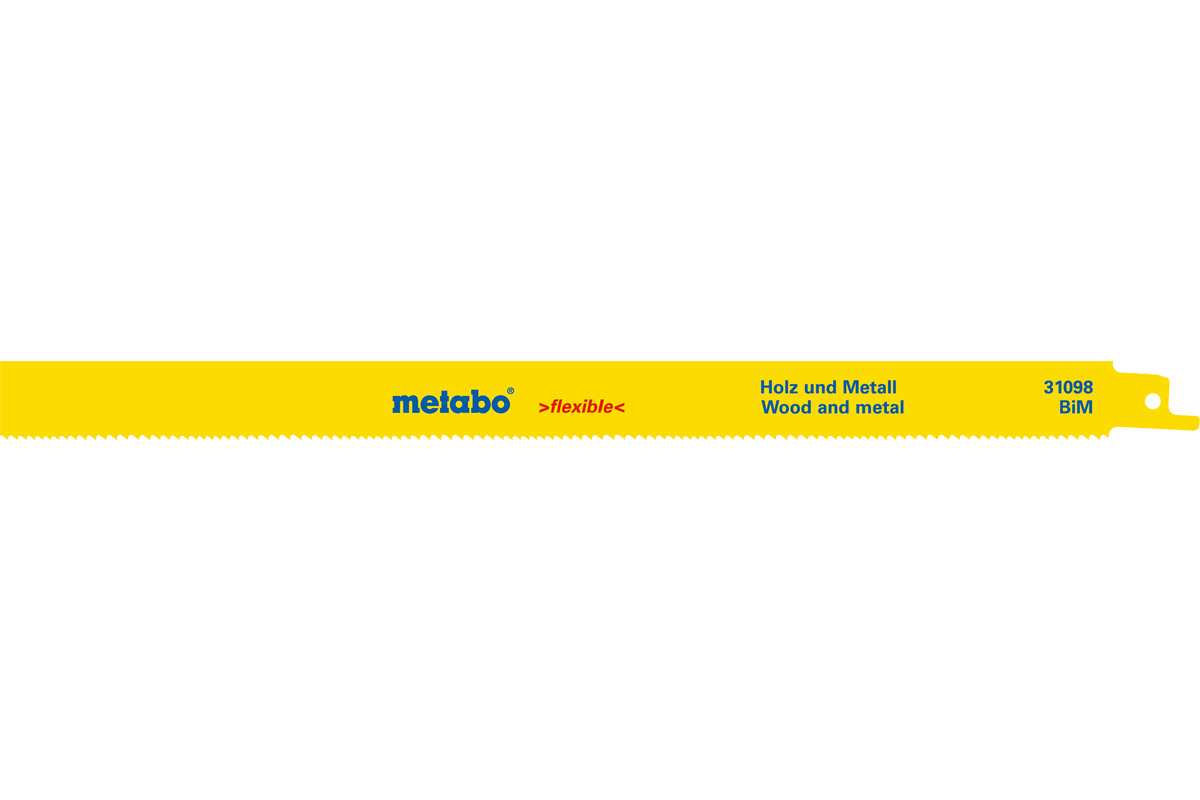 Пилка для ножовки для металла и дерева S 1222 VF 2шт Metabo 631098000