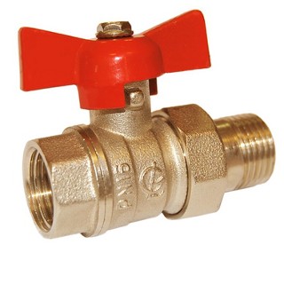 Кран шаровой 3/4" с н.гайкой бабочка Кран шаровой 3/4" с н.гайкой бабочка