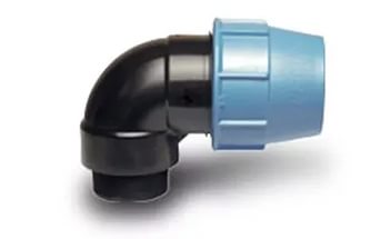 Отвод ПНД 90° 50х11/2" НР (1/38) Отвод ПНД 90° 50х11/2" НР (1/38)