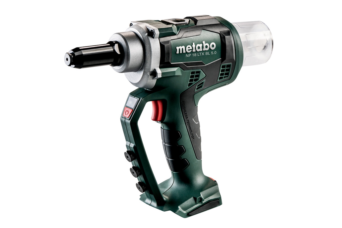 Заклепочный пистолет аккумуляторный Metabo NP 18 LTX BL 5,0 Solo 619002890