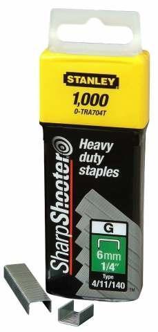 Скобы для степлера 8мм тип "G" (4/11/140) 1000шт STANLEY 1-TRA705T Скобы для степлера 8мм тип "G" (4/11/140) 1000шт STANLEY 1-TRA705T