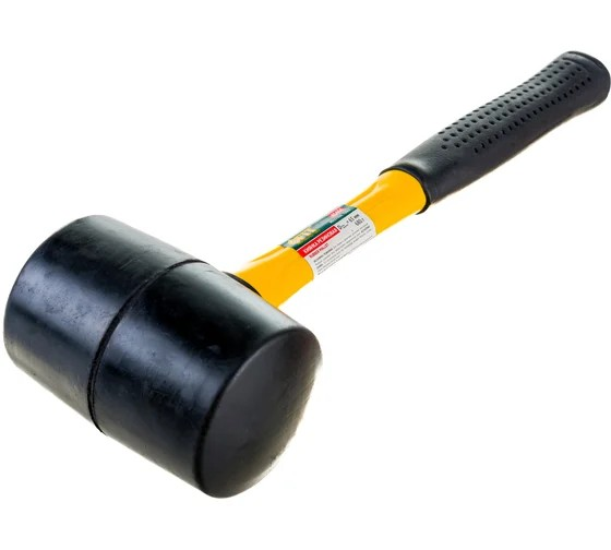 Киянка резиновая Fit ф65мм 680 гр фиберглас рукоять 45494 Киянка резиновая Fit ф65мм 680 гр фиберглас рукоять 45494