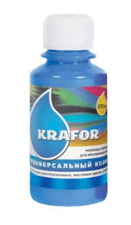 Колер универсальный Krafor СИНИЙ 100 мл 32 167 Колер универсальный Krafor СИНИЙ 100 мл 32 167