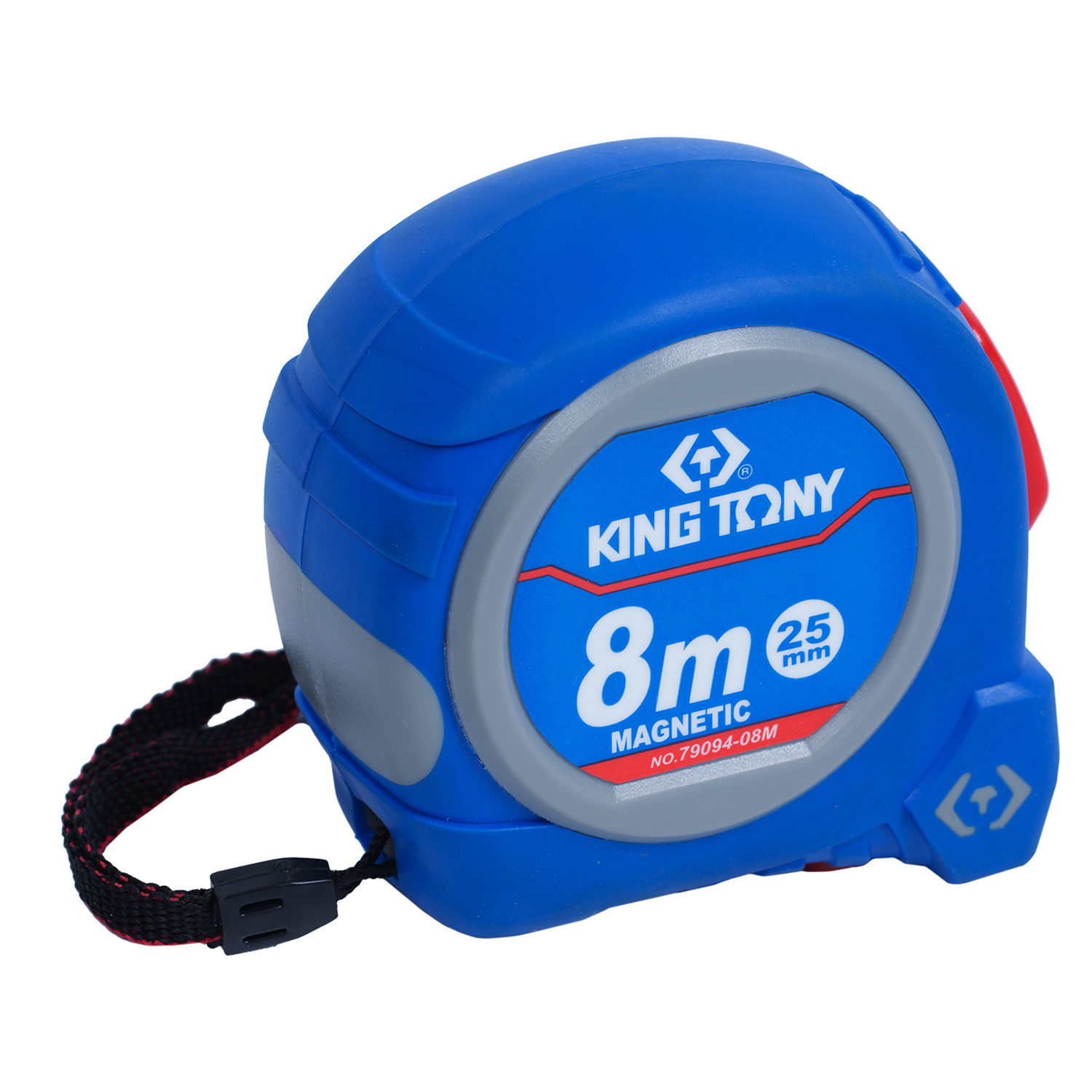 Рулетка магнитный крюк KING TONY 8 м 79094-08M