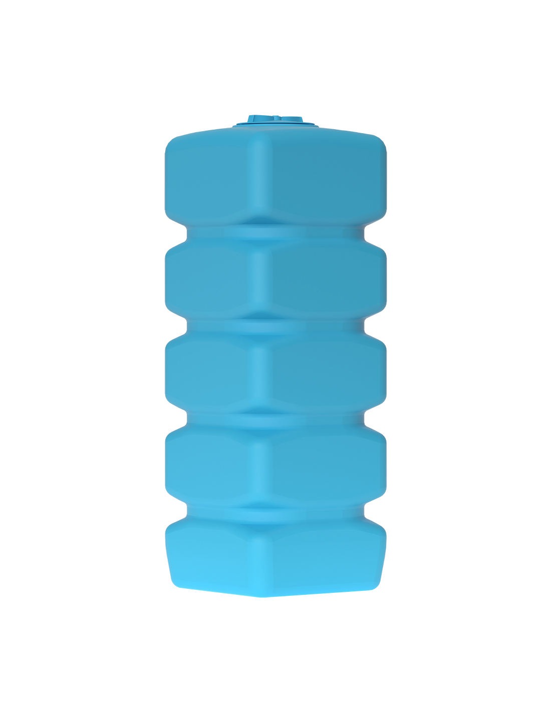 Бак для воды Aquatech Quadro W-1000 л синий с поплавком 0-16-2252