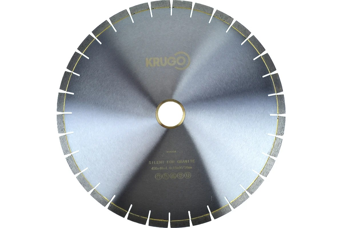 Круг алмазный KRUGO ф350х3.4х40х15х60 по граниту, бесшумный BSG14B