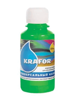 Колер универсальный Krafor ЗЕЛЕНЫЙ 100 мл 32 163 Колер универсальный Krafor ЗЕЛЕНЫЙ 100 мл 32 163