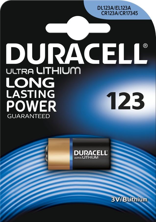 Литиевая батарейка Duracell CR123 A0001263 1 шт