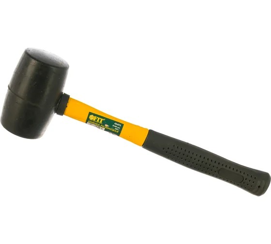 Киянка резиновая ф60мм 450 гр фиберглас рукоять 45493 Киянка резиновая ф60мм 450 гр фиберглас рукоять 45493