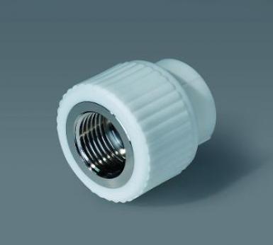 Муфта комбинированная PPRC ф 32 мм x 3/4" ВР (25/100) белая FD-plast 2039/20409 Муфта комбинированная PPRC ф 32 мм x 3/4" ВР (25/100) белая FD-plast 2039/20409