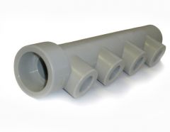 Коллектор PPRC 40 мм 4х25 мм. (5/60) серый FD-plast 1828/13107 Коллектор PPRC 40 мм 4х25 мм. (5/60) серый FD-plast 1828/13107