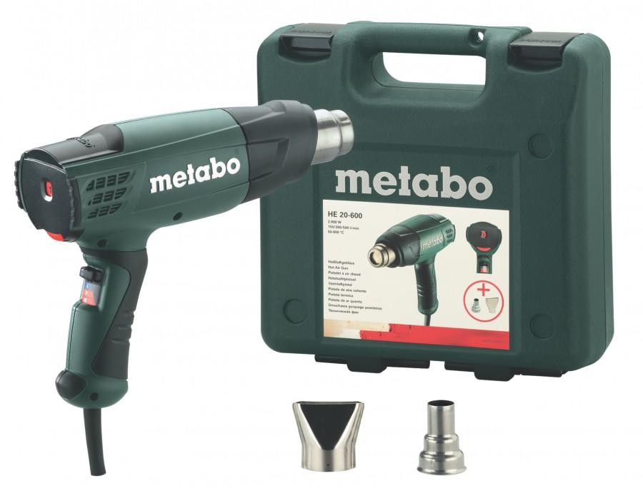 Пистолет тепловой Metabo HE 20-600 кейс 602060500