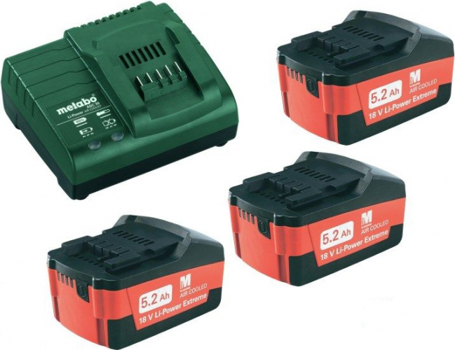 Аккумулятор Metabo 18 В Basic-Set 5.2 3х5,2Ah (685048000)