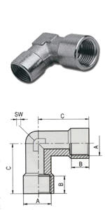 Уголок В-В 3/8" GAV 1249/3 Уголок В-В 3/8" GAV 1249/3