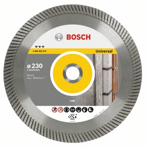 Круг алмазный 230х22 Bf Universal Turbo BOSCH 2.608.602.675