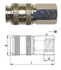 Разъем быстросъемный UNI с резьбой В 3/8" UNI-A2 GAV 10022