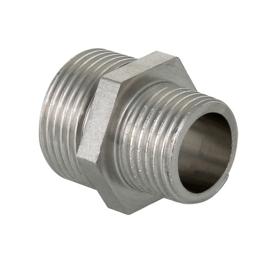 Ниппель переходной из нержавеющей стали 3/4"х1/2" Ниппель переходной из нержавеющей стали 3/4"х1/2"