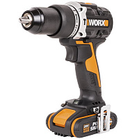 Шуруповерт ударный аккумуляторный WORX WX352, 20В, 2,0Ач x2, Б/Щ, кейс