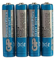 Батарейка GP ААА PowerPlus LR03 BP4 (4шт) термо