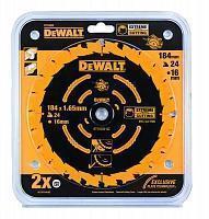 Диск пильный по дереву (184x16 z24) Extreme DeWalt DT10302-QZ