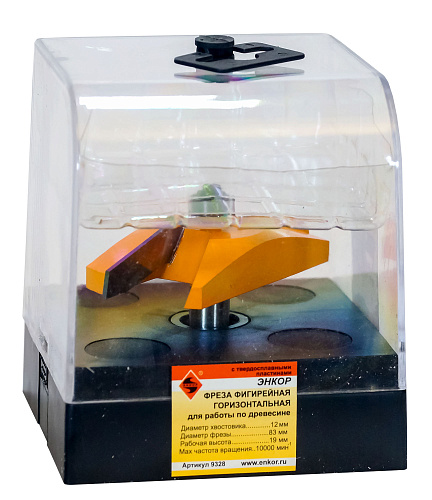 Фреза фигирейная горизонтальная ф83 x 19 мм хвостовик 12 мм Энкор 9328