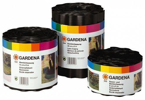 Бордюр для газона 0.20х9м коричневый Gardena 00534-20.000.00 Бордюр для газона 0.20х9м коричневый Gardena 00534-20.000.00