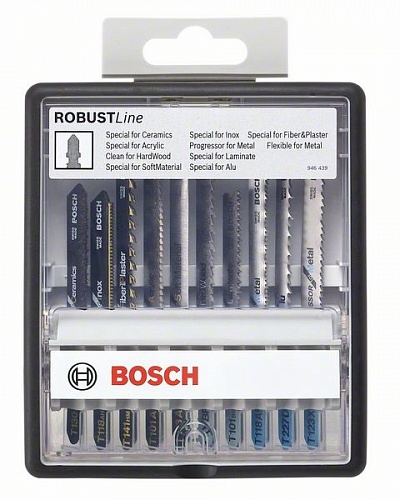 Набор пилок для лобзика 10шт. Metal Profile Robust Line Набор пилок для лобзика 10шт. Metal Profile Robust Line