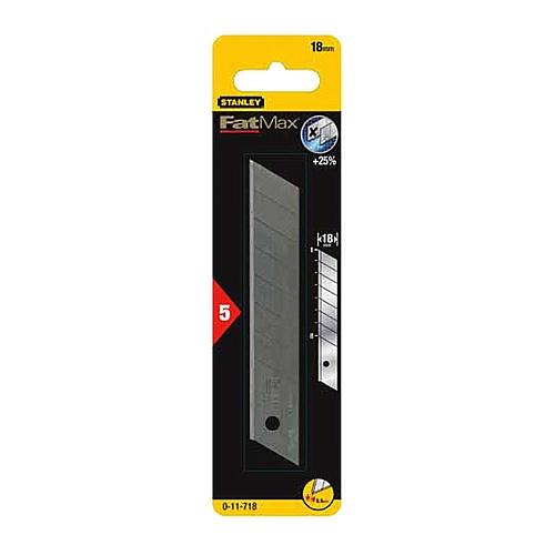 Лезвия сменные для ножа 18mm 5шт FatMax STANLEY 0-11-718 Лезвия сменные для ножа 18mm 5шт FatMax STANLEY 0-11-718