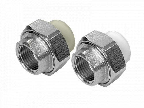 Муфта разъемная PPRC 63 мм x 2" ВР (5/10) бел. FD-plast 20613 Муфта разъемная PPRC 63 мм x 2" ВР (5/10) бел. FD-plast 20613