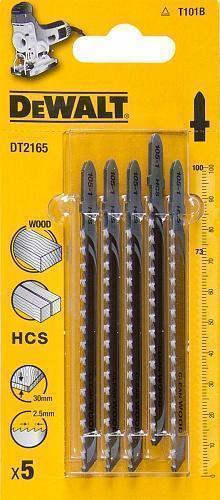 Пилка для электролобзика T101 B HCS 5 штук DeWalt DT2165-QZ Пилка для электролобзика T101 B HCS 5 штук DeWalt DT2165-QZ