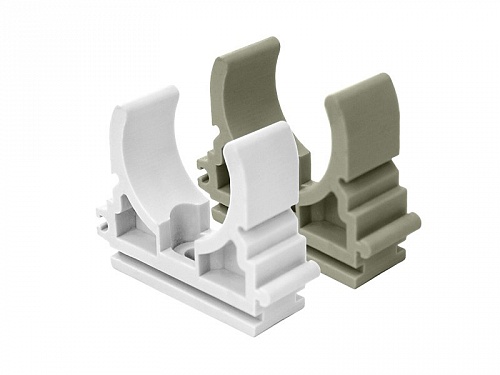 Крепление для трубы ф40 мм  FD-plast (100/1000) серое  7527/1282