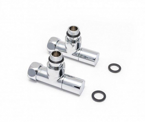 Вентиль для полотенцесушителя угловой AQUATER 3/4х1/2 "(комплект 2шт) 00-00004432