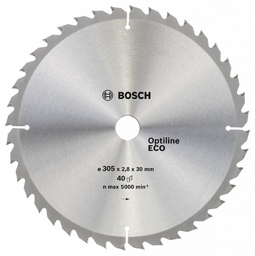 Диск пильный по дереву (305x30 z40) Optiline Wood Eco BOSCH 2.608.641.798