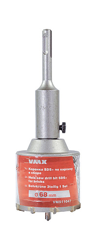 Коронка VMX SDS+ 68х50 ТС для кирпича в сборе VM511047 Коронка VMX SDS+ 68х50 ТС для кирпича в сборе VM511047