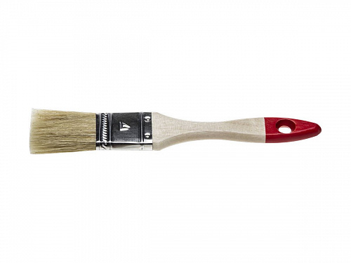 Кисть плоская STAYER, светлая натуральная щетина, деревянная ручка, 38мм 0101-038