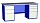 Верстак 2-тумбы 3 ящика + 4 ящика оцинкованный стол + перфорация с кронштейном ГК Регион СВ-2Т.03.04