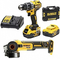 Шуруповерт аккумуляторный DeWalt DCD791 + УШМ аккумуляторная DCG405 , 18V, Б/Щ