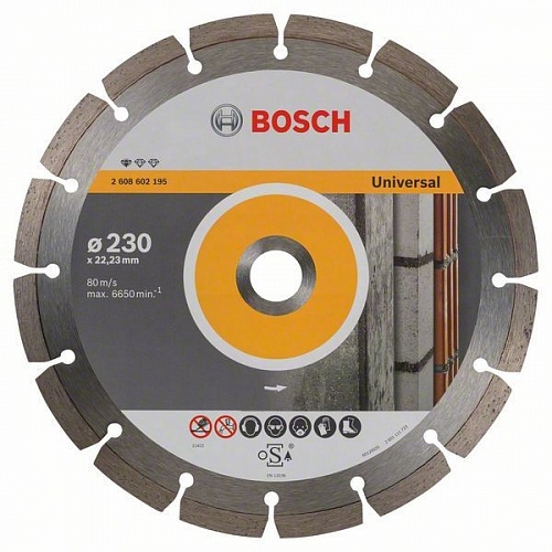 Алмазный круг 230х22 Pf Universal BOSCH 2.608.602.195