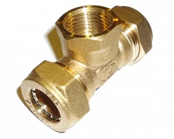 Тройник муфтовый Lavita TS20х1/2"х20 труба-ВР-труба Тройник муфтовый Lavita TS20х1/2"х20 труба-ВР-труба