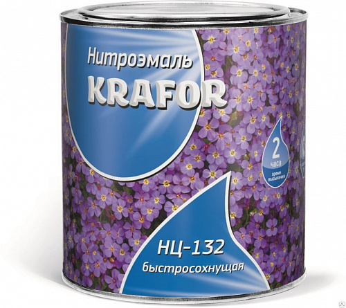 Эмаль Krafor НЦ-132 ГОЛУБАЯ 0,7 кг 26487 Эмаль Krafor НЦ-132 ГОЛУБАЯ 0,7 кг 26487