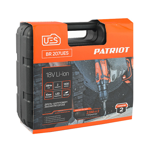 Шуруповерт аккумуляторный PATRIOT BR 207Li Б/Щ 180301507