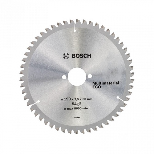 Диск пильный универсальный (190x30 z54) Multimaterial Eco BOSCH 2.608.641.802