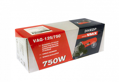 Углошлифовальная машина (ушм) Энкор VMX VAG-125/750 VM510210 (510210)
